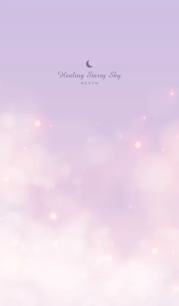 [LINE着せ替え] Healing starry sky Purple&Pink 5の画像1