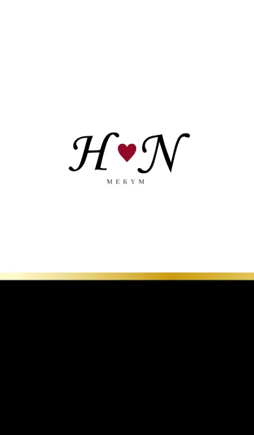 [LINE着せ替え] LOVE INITIAL-H&N イニシャル 3の画像1