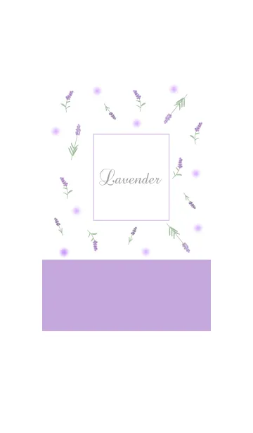 [LINE着せ替え] 大人可愛いラベンダー くすみパープルの画像1
