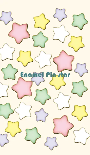 [LINE着せ替え] Enamel Pin Candy Star 80の画像1