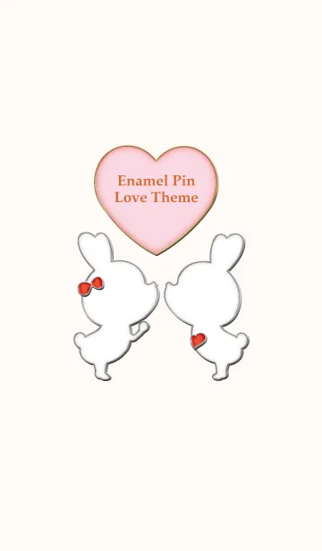 [LINE着せ替え] Enamel Pin LOVE Pair 61の画像1