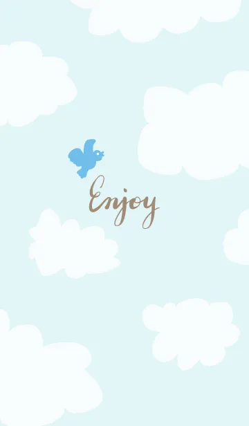 [LINE着せ替え] 幸せの青い鳥 空5の画像1