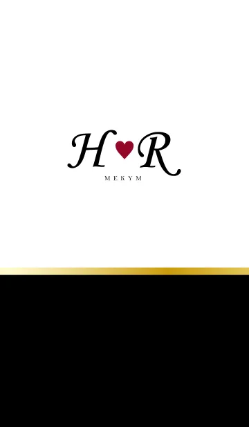 [LINE着せ替え] LOVE INITIAL-H&R イニシャル 3の画像1