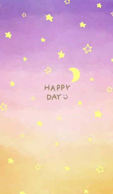[LINE着せ替え] 三日月と星ときれいなお空10の画像1