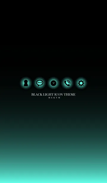 [LINE着せ替え] BLACK LIGHT ICON THEME.MEKYM 25の画像1
