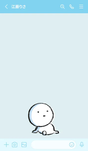 [LINE着せ替え] 青 : まる 6の画像2