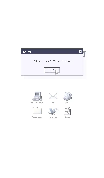 [LINE着せ替え] Old Computer (Color) - White+B 00の画像1