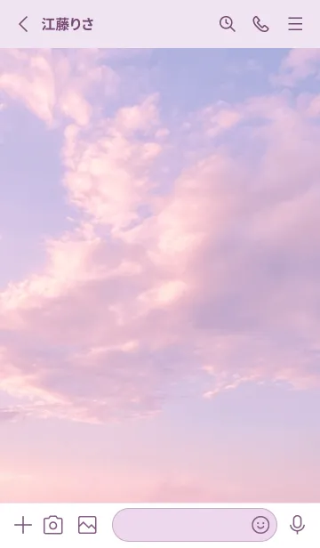 [LINE着せ替え] PINK＆SKY 19 ／ナチュラルスタイルの画像2