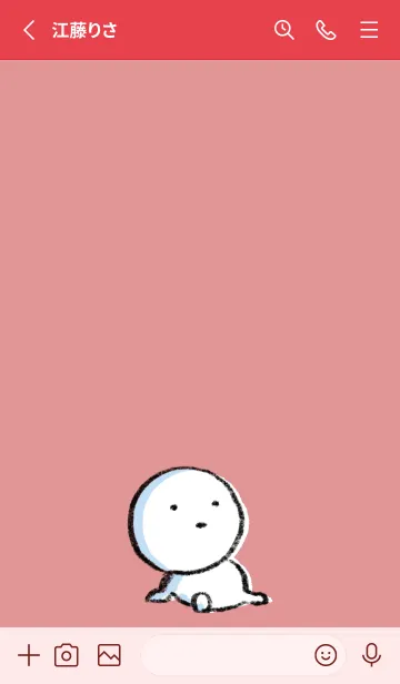 [LINE着せ替え] 赤 : まる 6の画像2