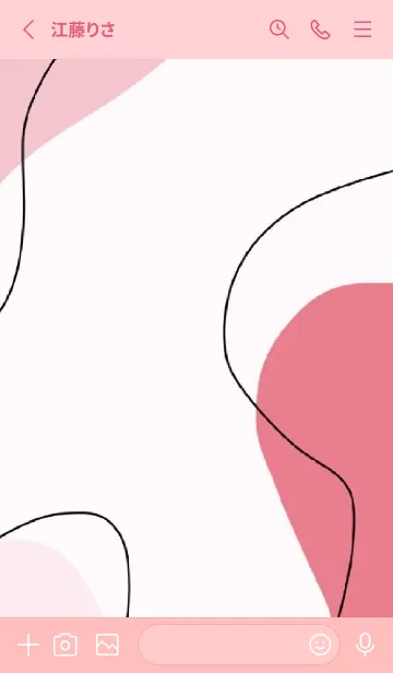 [LINE着せ替え] simpleで可愛いくすみpinkの着せ替えの画像2