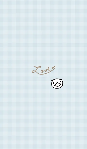 パンダ チェック柄14のLINE着せ替え