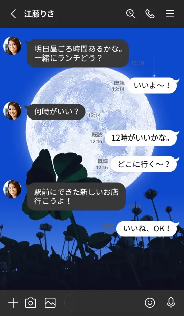 [LINE着せ替え] 七つ葉のクローバー & Full Moon #1-3の画像3