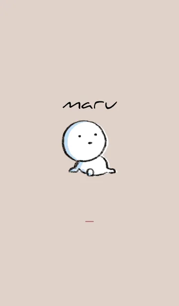 [LINE着せ替え] ボルドー : まる 6の画像1