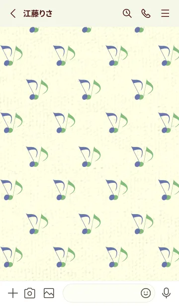 [LINE着せ替え] Clef dot サルビアブルーの画像2