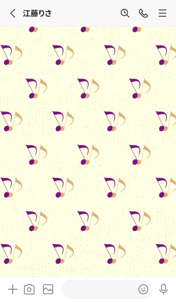 [LINE着せ替え] Clef dot ロイヤルパープルの画像2