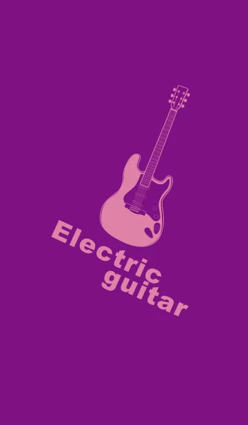 [LINE着せ替え] ELECTRIC GUITAR CLR ロイヤルパープルの画像1