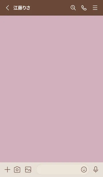[LINE着せ替え] DUSKY PINK BROWN - SIMPLE HEART 39の画像2