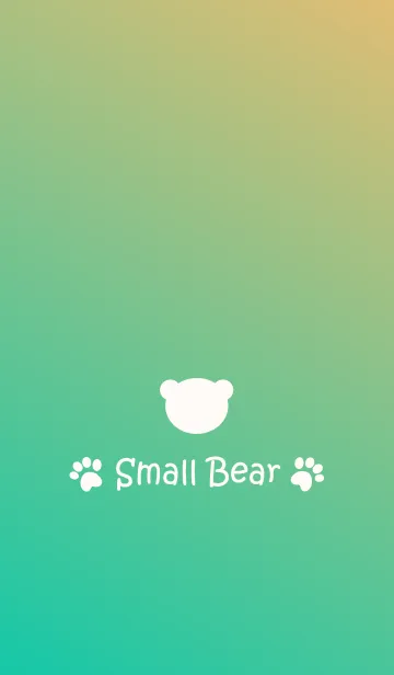 [LINE着せ替え] Small Bear *GREEN+YELLOW*の画像1