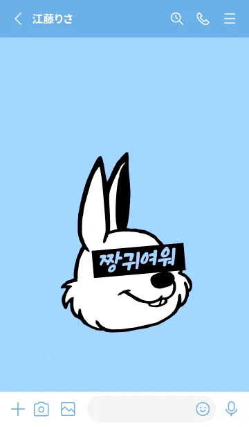 [LINE着せ替え] KOREA RABBIT THEME 41の画像2