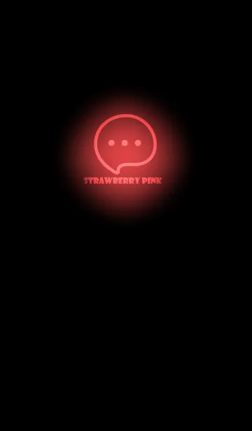 [LINE着せ替え] Strawberry Pink Neon Theme V4 (JP)の画像1