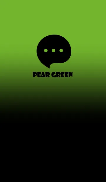 [LINE着せ替え] Black & Pear Green Theme V4 (JP)の画像1