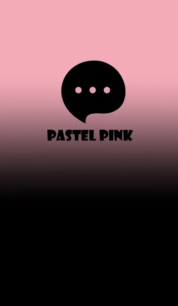 [LINE着せ替え] Black & Pastel Pink Theme V4 (JP)の画像1