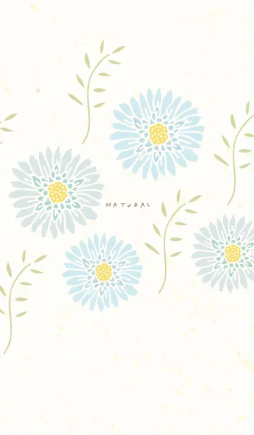 [LINE着せ替え] 大人カラーの花と葉24の画像1