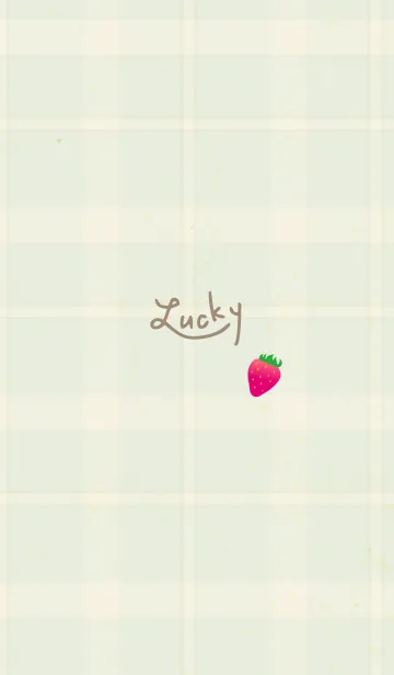 [LINE着せ替え] チェック柄 いちご28の画像1