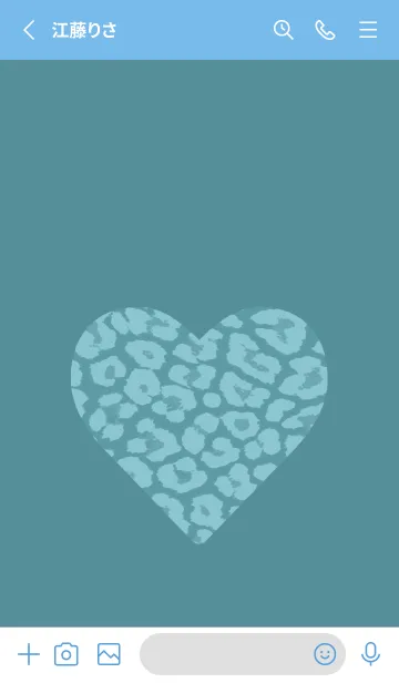 [LINE着せ替え] レオパード ハート 164の画像2