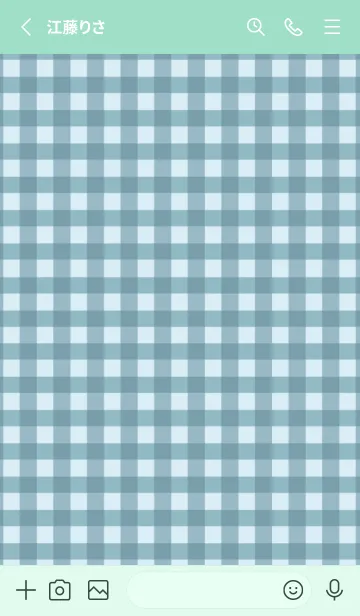 [LINE着せ替え] ザ ハート チェック .69の画像2