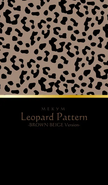 [LINE着せ替え] Leopard Pattern - BROWN BEIGE 20の画像1