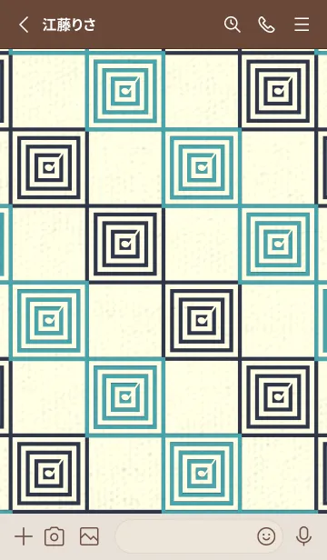 [LINE着せ替え] 和音 市松模様 音符  薄桜の画像2