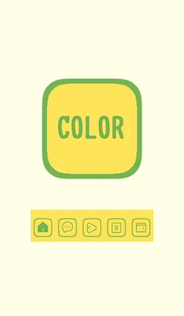 [LINE着せ替え] yellow color B32の画像1