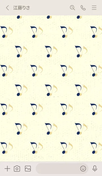 [LINE着せ替え] Clef dot 紺青の画像2