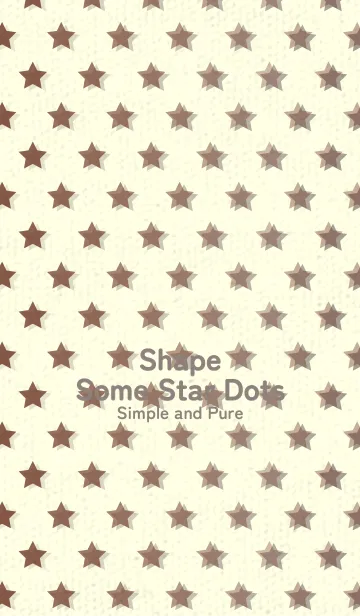 [LINE着せ替え] 星のドッドきせかえ チョコレートの画像1