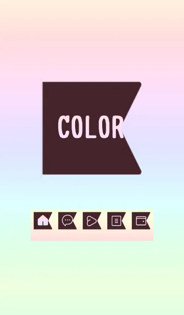 red color rainbow O05の着せ替えメイン画像