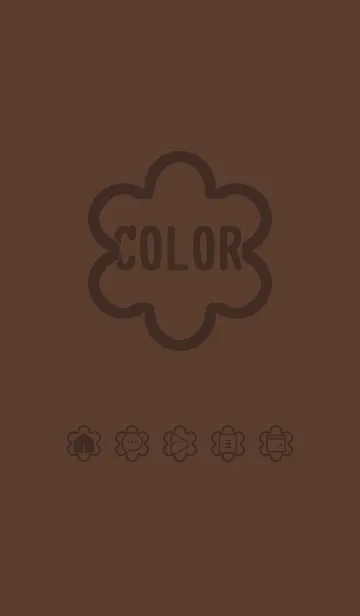[LINE着せ替え] brown color C31の画像1