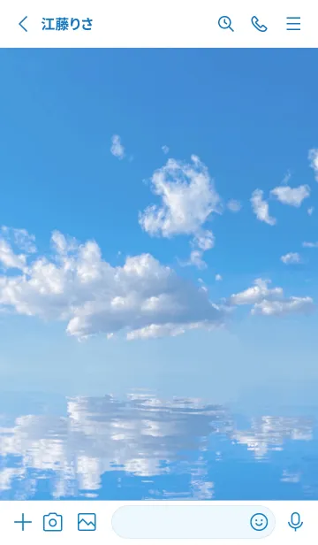 [LINE着せ替え] ウォーターミラー／ナチュラルスタイルの画像2