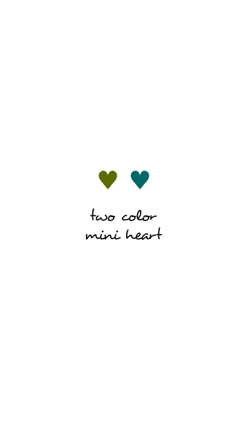 [LINE着せ替え] two color mini heart 285の画像1