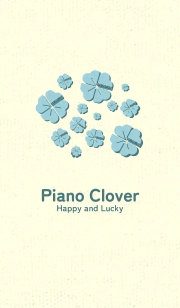 [LINE着せ替え] Piano clover スプレーグリーンの画像1
