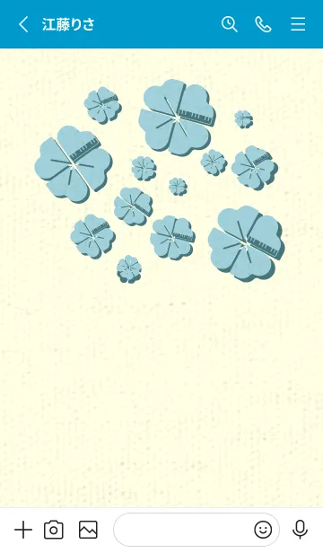 [LINE着せ替え] Piano clover スプレーグリーンの画像2