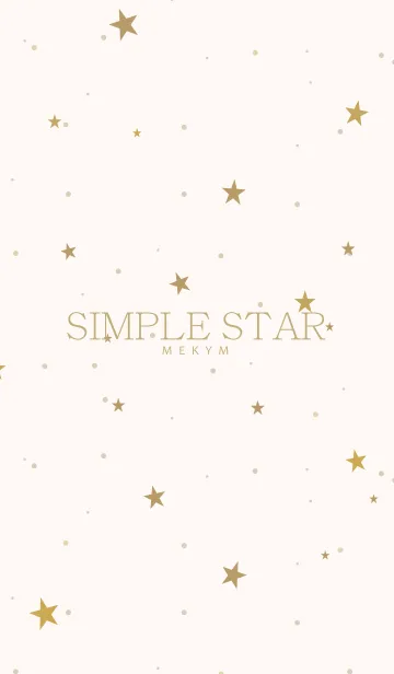 [LINE着せ替え] SIMPLE STAR NATURAL YELLOW.MEKYM 27の画像1
