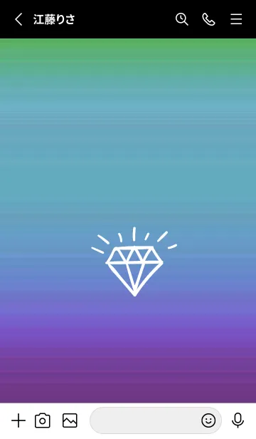 [LINE着せ替え] グラデーション ダイアモンド  271の画像2