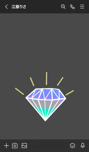 [LINE着せ替え] グラデーション ダイヤモンド .51の画像2