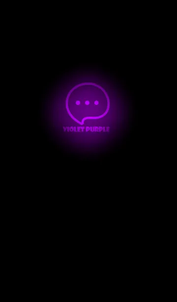 [LINE着せ替え] Violet Purple Neon Theme V4 (JP)の画像1