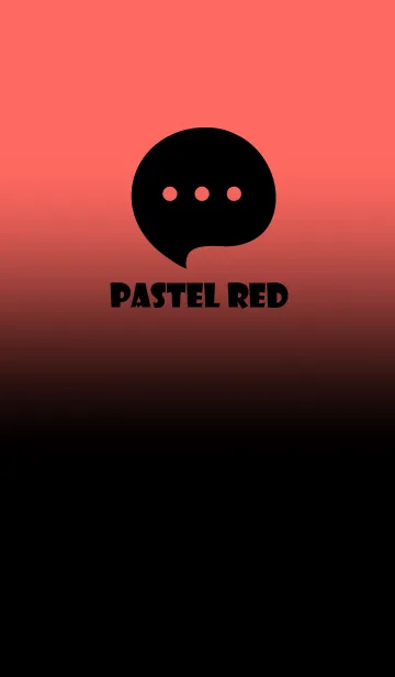 [LINE着せ替え] Black & Pastel Red Theme V4 (JP)の画像1
