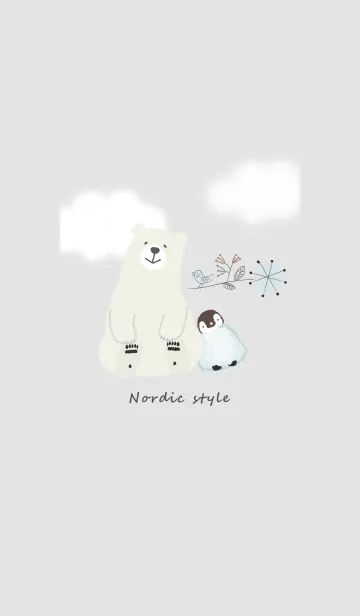 [LINE着せ替え] 北欧スタイル2♡グレー01_1の画像1