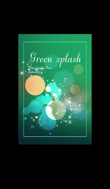 [LINE着せ替え] グリーンスプラッシュ✨の画像1