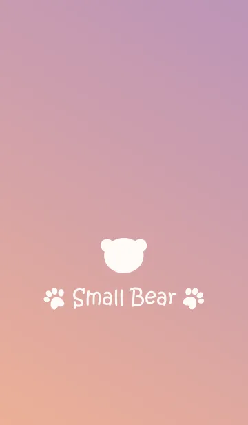 [LINE着せ替え] Small Bear *ORANGE+PURPLE*の画像1