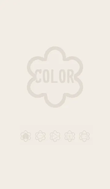 [LINE着せ替え] brown color C32の画像1